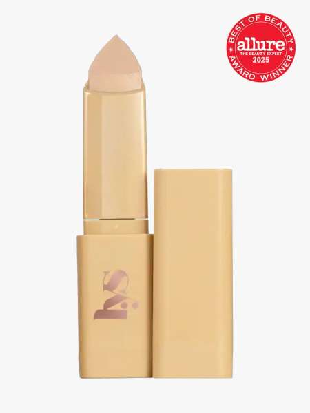 LYS Beauty Triple Fix Blurring and Hydrating Skin Tint Foundation Stick in branded component with best of beauty 2025 seal in the top right corner on a light gray background